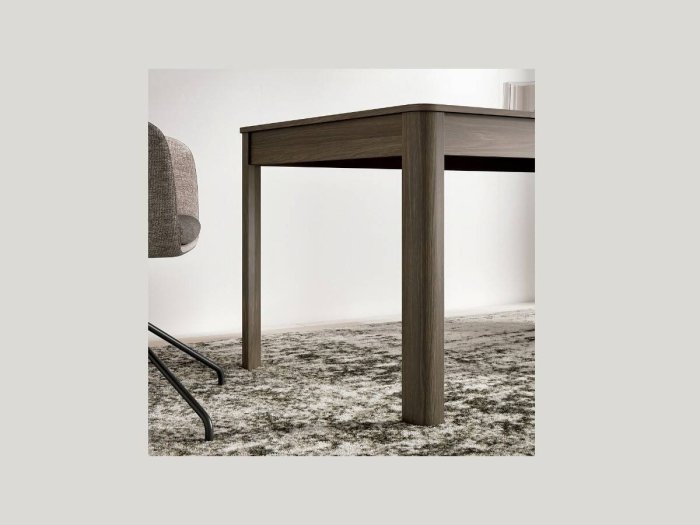 Mesa extensible con esquinas redondas modelo AXA