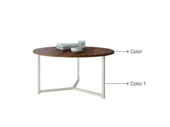 Mesa de centro redonda diámetro 80 modelo GOL