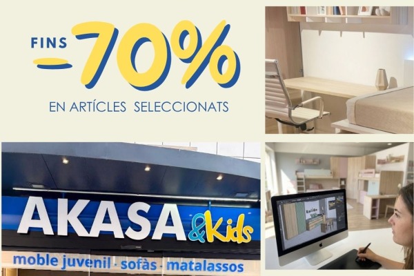 Tienda de muebles juveniles en Sant Cugat: abre AKASA&Kids con hasta -70%